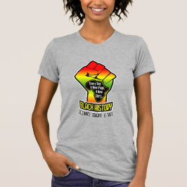 Afrikanische Karte und Faust | Name auf der Rückse T-Shirt