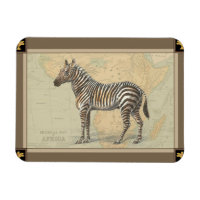 Afrikanische Karte und Zebra