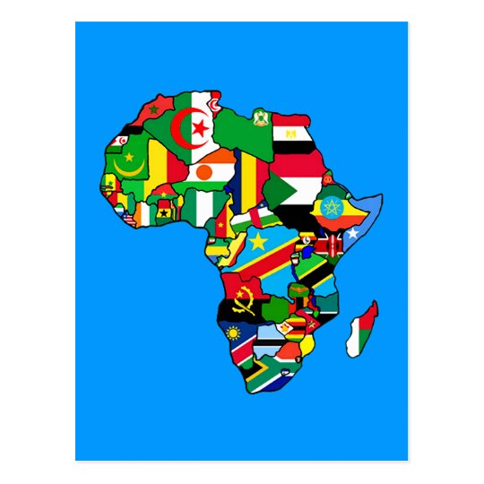 Afrikanische Karte Von Afrika Flaggen Innerhalb Zazzle Ch