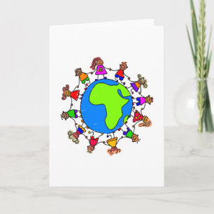 Afrikanische Kinder Karte