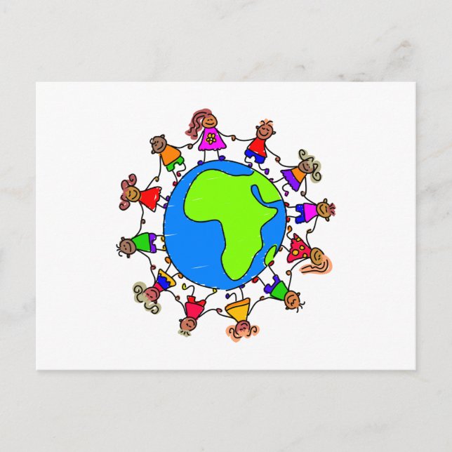 Afrikanische Kinder Postkarte (Vorderseite)