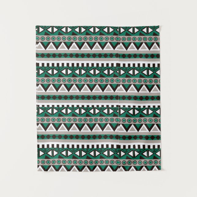 Afrikanische Kleidung - afrikanisches Stammespatte Wandteppich (Vorderseite)