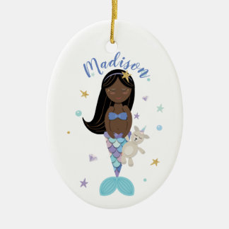 Afrikanische kleine Meerjungfrau-Verzierung Keramik Ornament