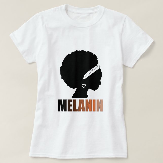 Afrikanische Königin Melanin T-Shirt (Design vorne)
