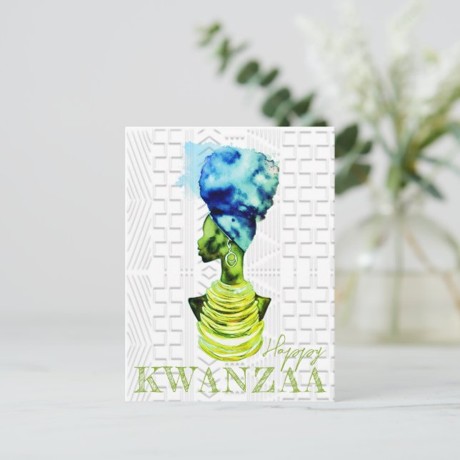 Afrikanische Königin Postkarte (Stehend Vorderseite)