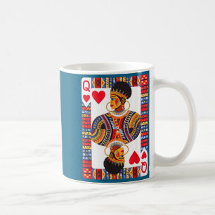 Afrikanische Königinnenkarte Melanin Schwarzer Sto Kaffeetasse