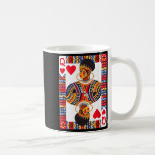 Afrikanische Königinnenkarte Melanin Schwarzer Sto Kaffeetasse