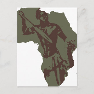 Afrikanische Kriegerkunst Postkarte