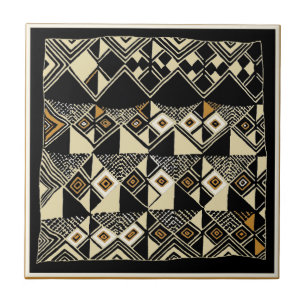 Afrikanische Kuba-Inspirierte Designs Fliese