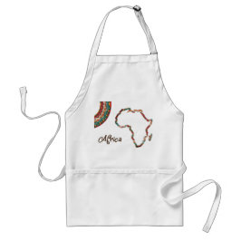 Afrikanische Kultur in Küchenkleid Schürze
