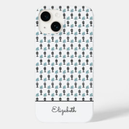 afrikanische Kunst, blaues tropisches Flair Case-Mate iPhone 14 Hülle