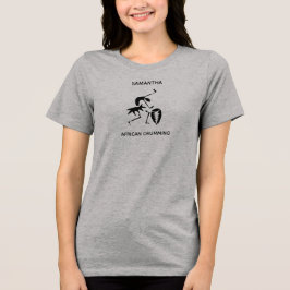 Afrikanische Kunst, bunte, Phantastische Silhouett Tri-Blend Shirt