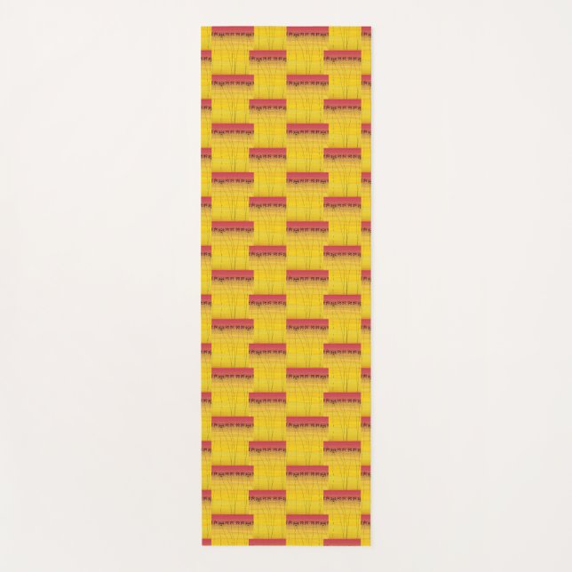 Afrikanische Kunst, Coconut Trees Yoga Mat Yogamatte (Vorderseite)