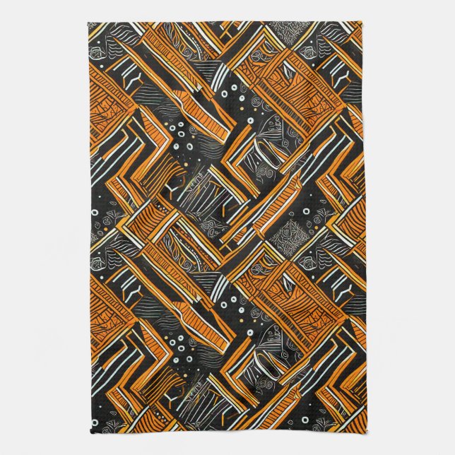 afrikanische Kunst Geschirrtuch (Vertikal)