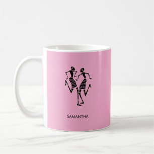 Afrikanische Kunst, Niedliche Silhouette Tänzer Or Kaffeetasse