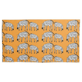 Afrikanische Kunst, Niedliches kenianisches Zebras Kissenbezug