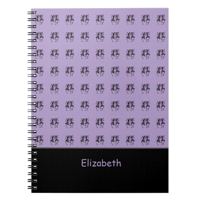 Afrikanische Kunst, Personalisiert, Feiern Lila Notizblock (Vorderseite)