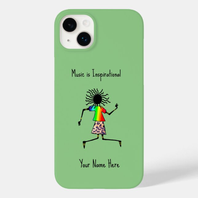 Afrikanische Kunst, Personalisierter Happy Dance Case-Mate iPhone 14 Plus Hülle (Rückseite)