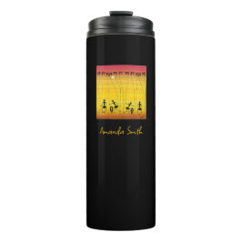 Afrikanische Kunst, Phantastischer tropischer Sonn Thermosbecher