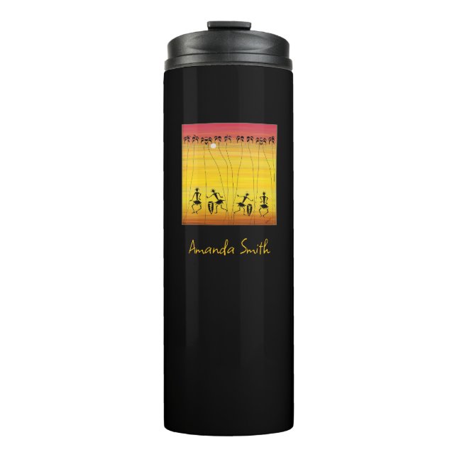Afrikanische Kunst, Phantastischer tropischer Sonn Thermosbecher (Vorderseite)