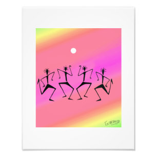 Afrikanische Kunst, Rainbow Celebration Fotodruck