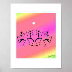 Afrikanische Kunst, Rainbow Celebration Poster