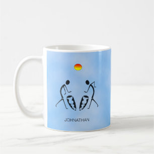 Afrikanische Kunst, Silhouette-Tänzer und Drumming Kaffeetasse