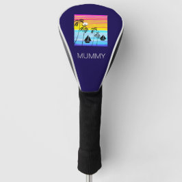 Afrikanische Kunst, tropischer Sommer Sonnenunterg Golf Headcover