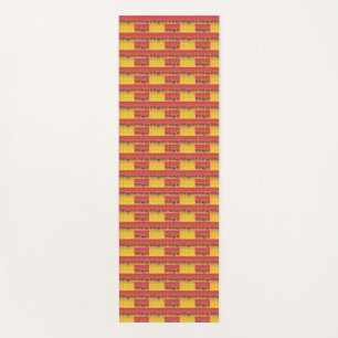 Afrikanische Kunst, tropischer Sonnenuntergang Yogamatte
