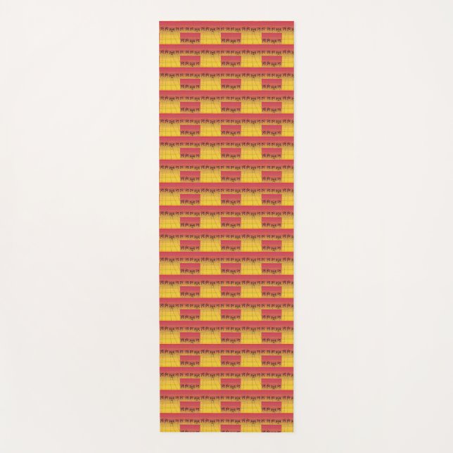 Afrikanische Kunst, tropischer Sonnenuntergang Yogamatte (Vorderseite)
