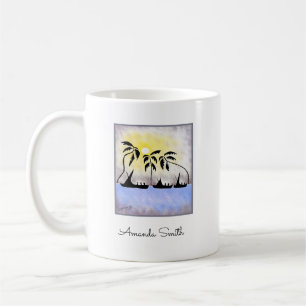 Afrikanische Kunst, Vollmondsegeln Kaffeetasse