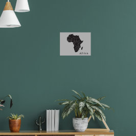 Afrikanische Landkarte Poster