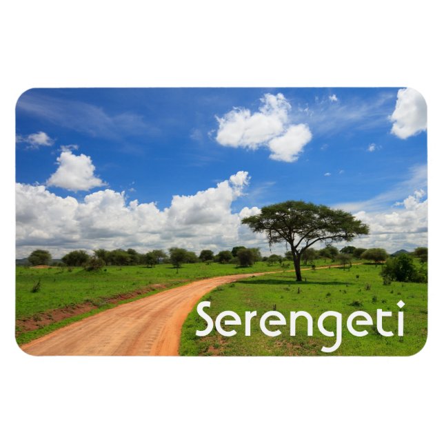 Afrikanische Landschaft Magnet (Horizontal)