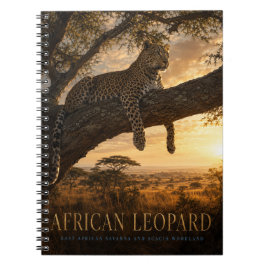 Afrikanische Leopard-Akazien-Savanne-Tiere Notizblock