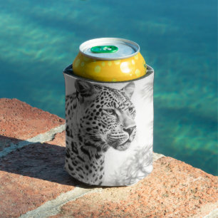 Afrikanische Leoparden Bleistiftzeichnung Dosenkühler
