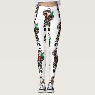 afrikanische Leoparden santa claus Leggings