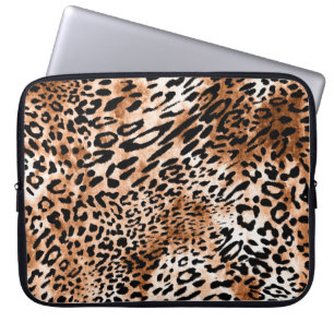 afrikanische Leopardrucke nahtlos Laptopschutzhülle