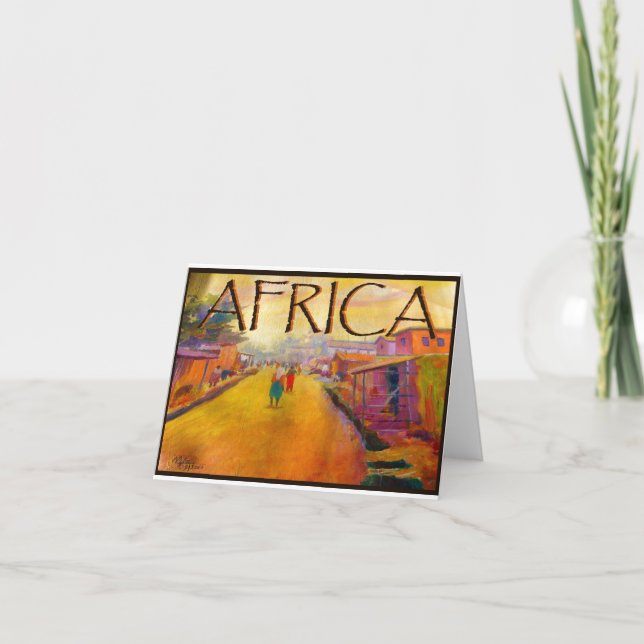 AFRIKANISCHE LEUTE DURCH MOJISOLA A GBADAMOSI - KARTE (Vorderseite)
