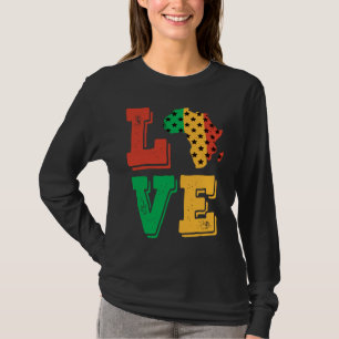 Afrikanische Liebe stolz auf die schwarze Geschich T-Shirt
