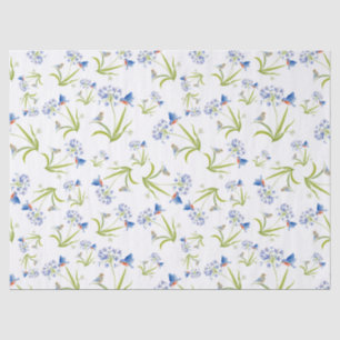Afrikanische Lilie mit Blaue-Vogel-Mutter und Baby Seidenpapier