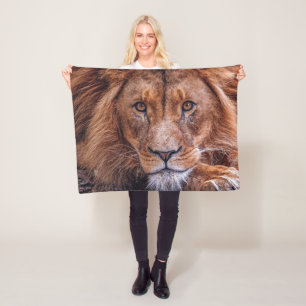 Afrikanische Lion Fleecedecke