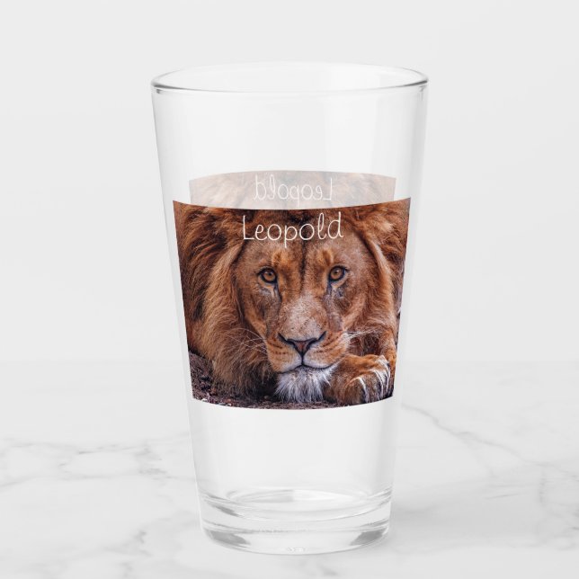 Afrikanische Lion Glas (Vorderseite)