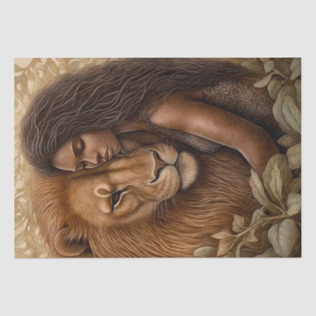 Afrikanische Lion Seidenpapier (Vorderseite)