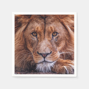 Afrikanische Lion Serviette