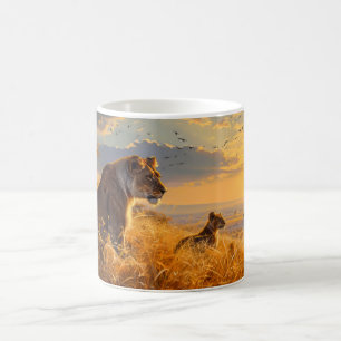Afrikanische Lioness Kaffeetasse