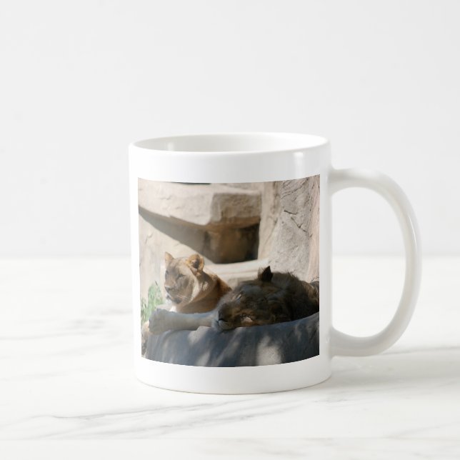 Afrikanische Löwen Kaffeetasse (Rechts)