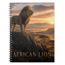 Afrikanische Löwen-Savanne-Tiere Notizblock