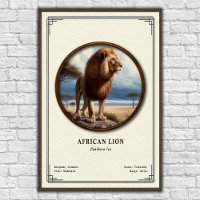 Afrikanische Löwen-Zoologie-Serie