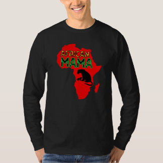Afrikanische Löwenmutter Rot T-Shirt
