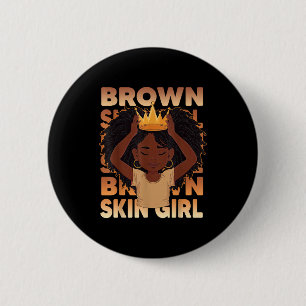 afrikanische Mädchen braune Haut Mädchen schwarzes Button